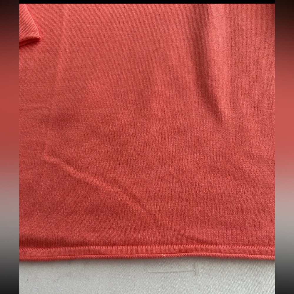 Fiorlini intl ladies‎ salmon pink pullover sweater size XL shoulder butterfly - Picture 5 of 10